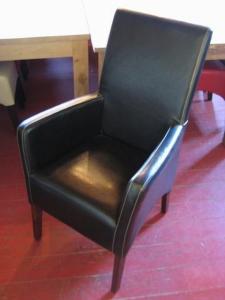 lederen stoelen met en zonder armleuning wit zwart rood bruin (5)